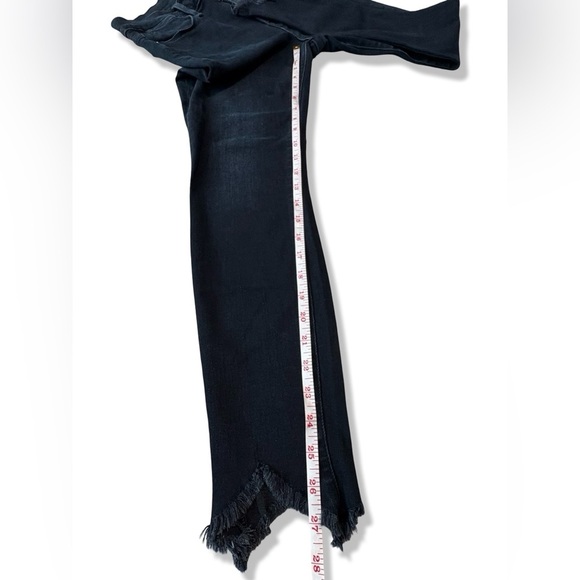 FRAME Denim - Le High Skinny Double Triangle Raw Hem Jeans | Keen Dark Wash | 29 - Picture 11 of 16